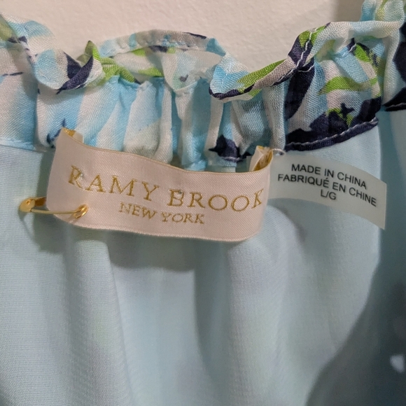 NEW Ramy Brook Siena Printed Silk Top - Picture 3 of 6